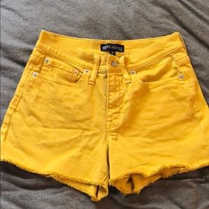 Yellow JCrew Shorts